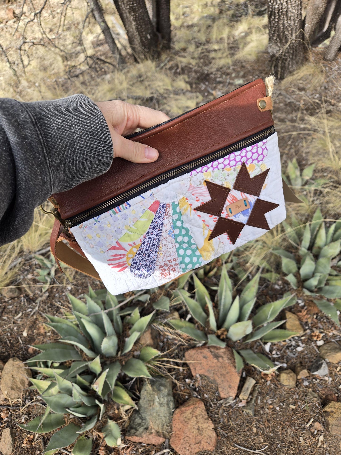 Leather crossbody bag/purse fanny bag