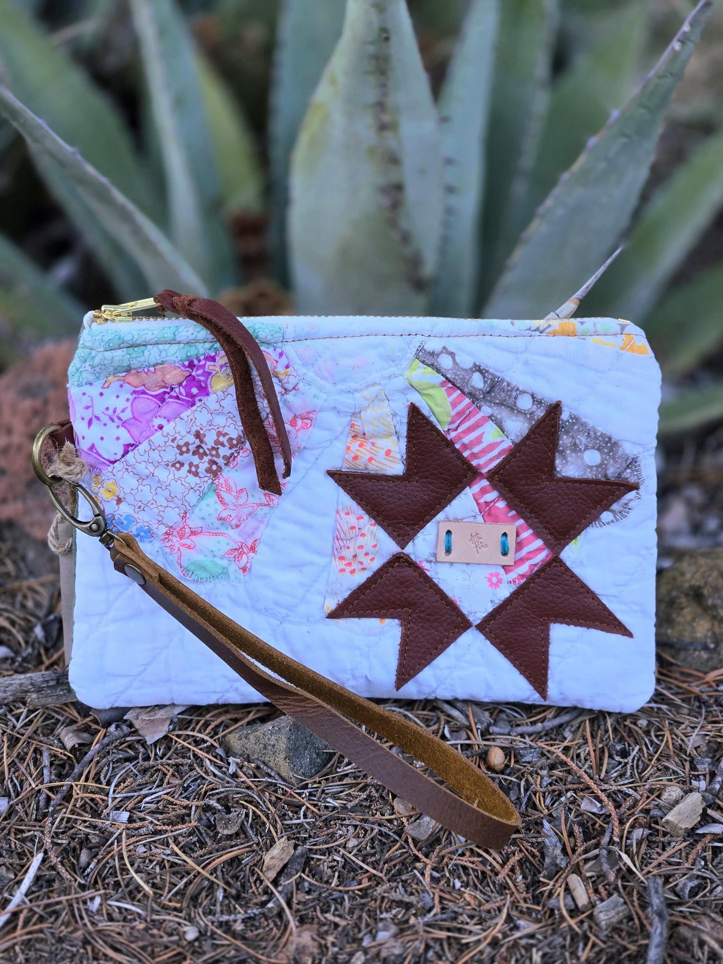 Antique Quilt Hideaway Pouch