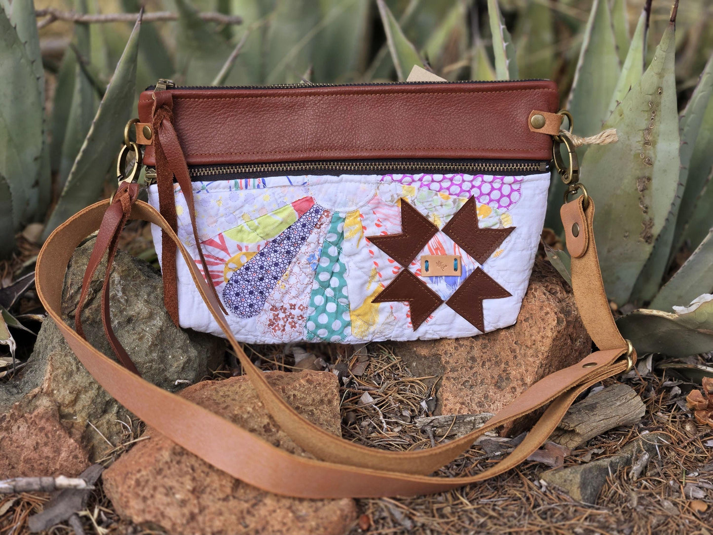 Leather crossbody bag/purse fanny bag