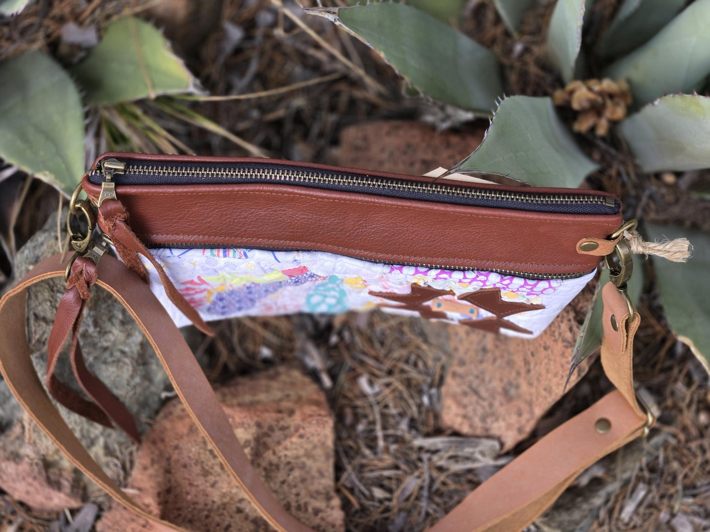 Leather crossbody bag/purse fanny bag